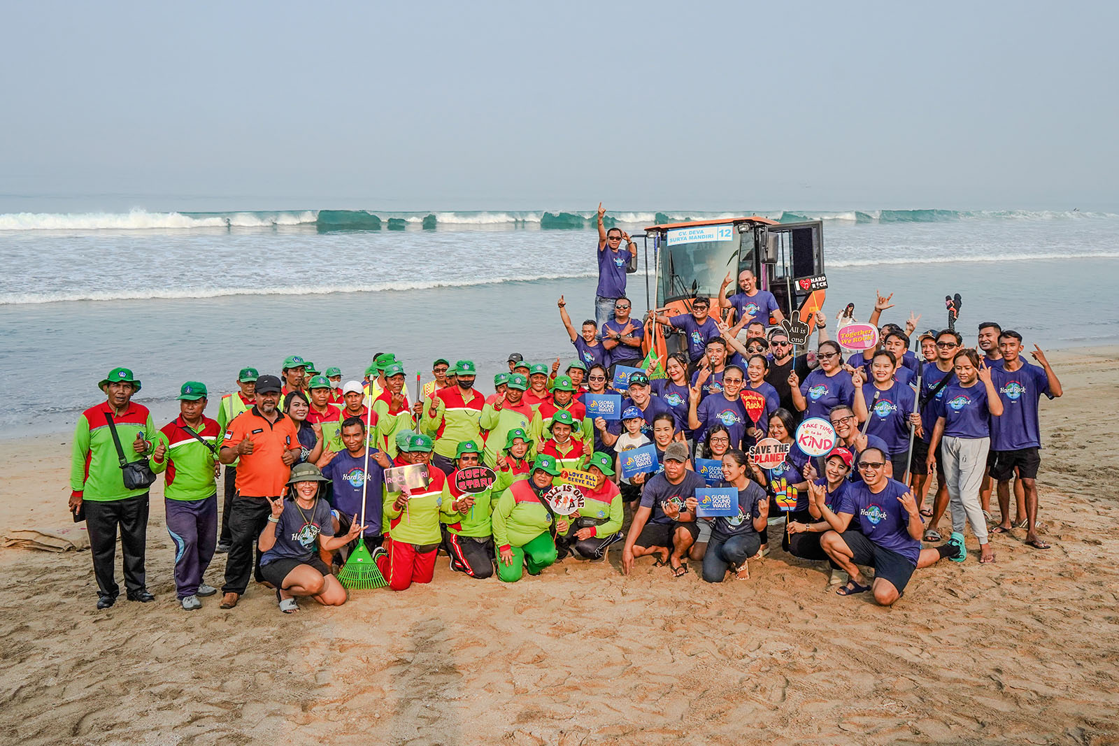 Hard Rock Hotel Bali Hosts Beach Clean Up And Collects 140 Kg Of Waste