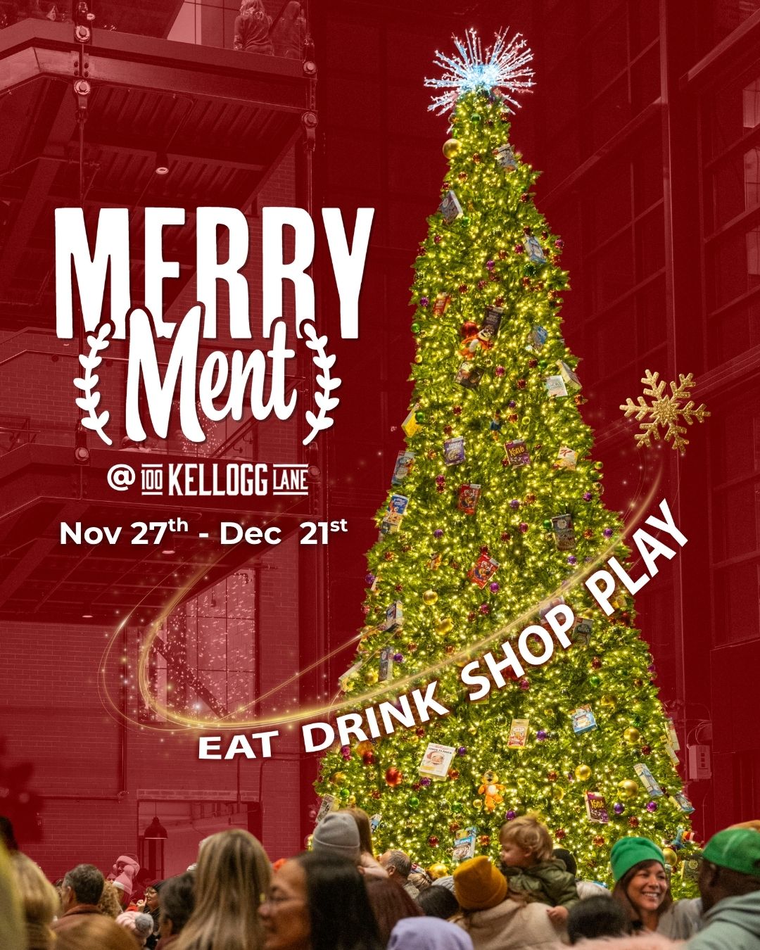 Merry Ment at 100 Kellogg Lane