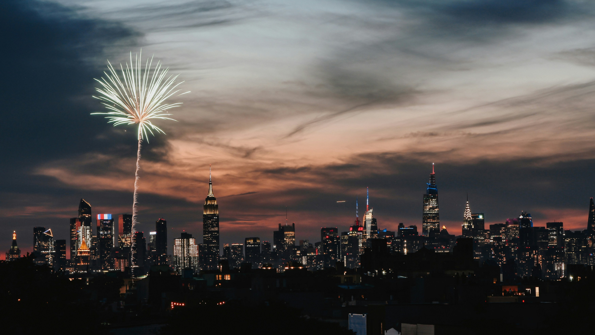 Fireworks over NYC