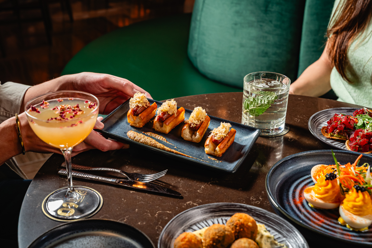 Food options at RT60 Rooftop Bar & Lounge