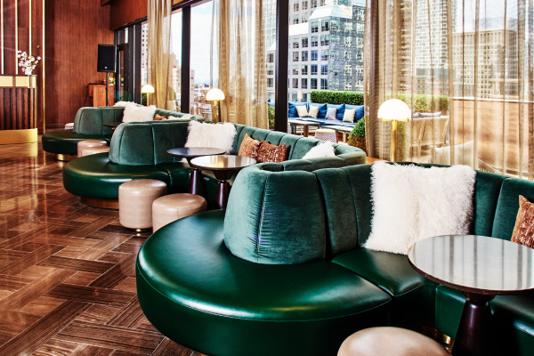 interior of RT60 Rooftop Bar & Lounge