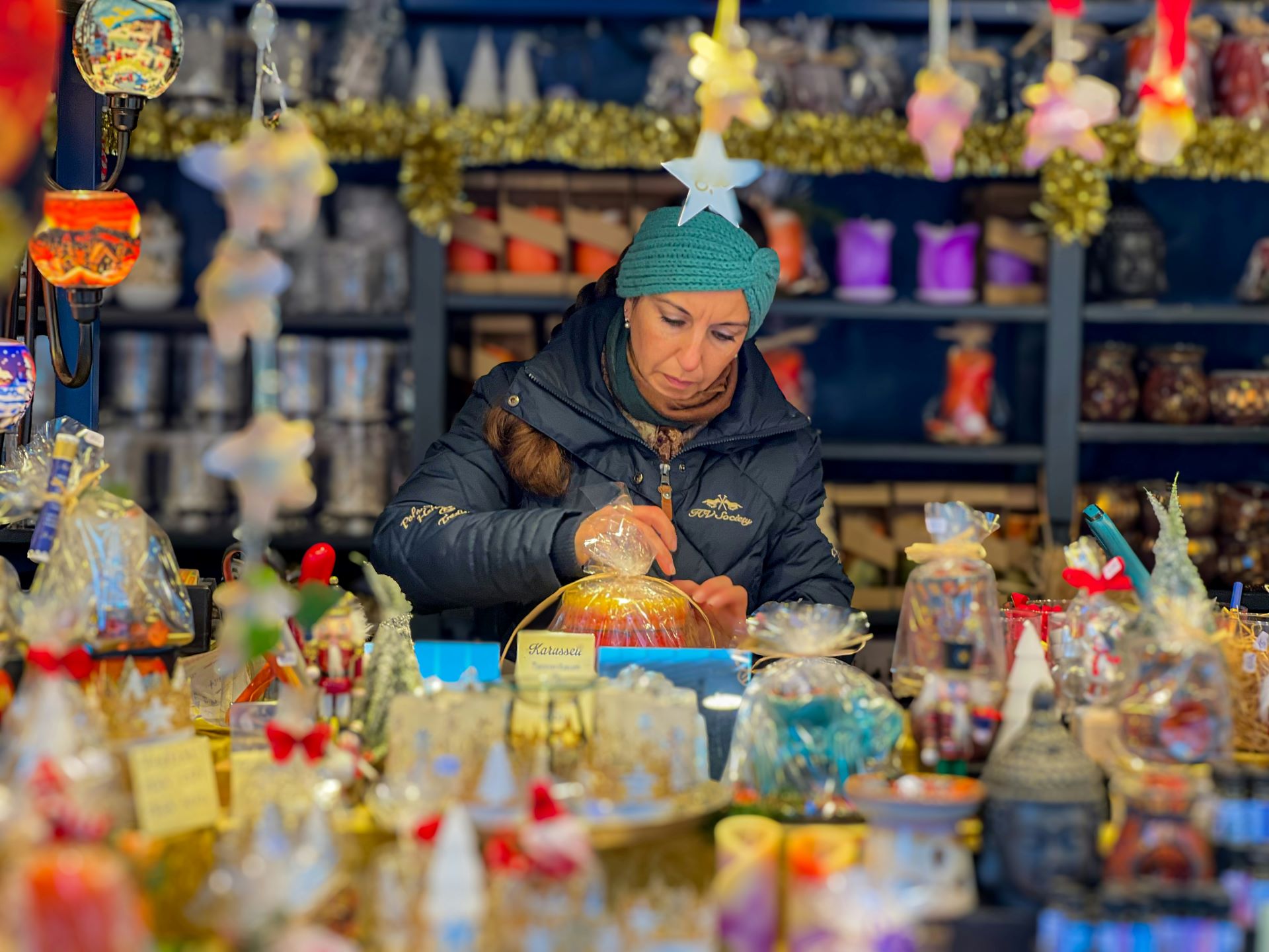 Woman crafting