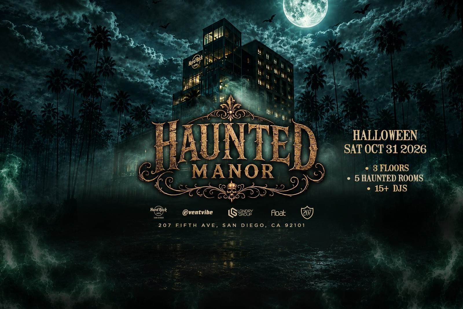 Haunted Manor at Hard Rock Hotel San Diego